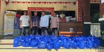 Berbagi Kebahagiaan di Bulan Ramadan, TPK Koja Bagikan 400 Paket Lebaran bagi Anak Yatim dan Lansia