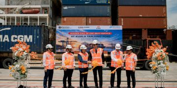 PMT Layani Pelayaran Langsung Perdana CMA CGM dari Kuala Tanjung ke China Selatan